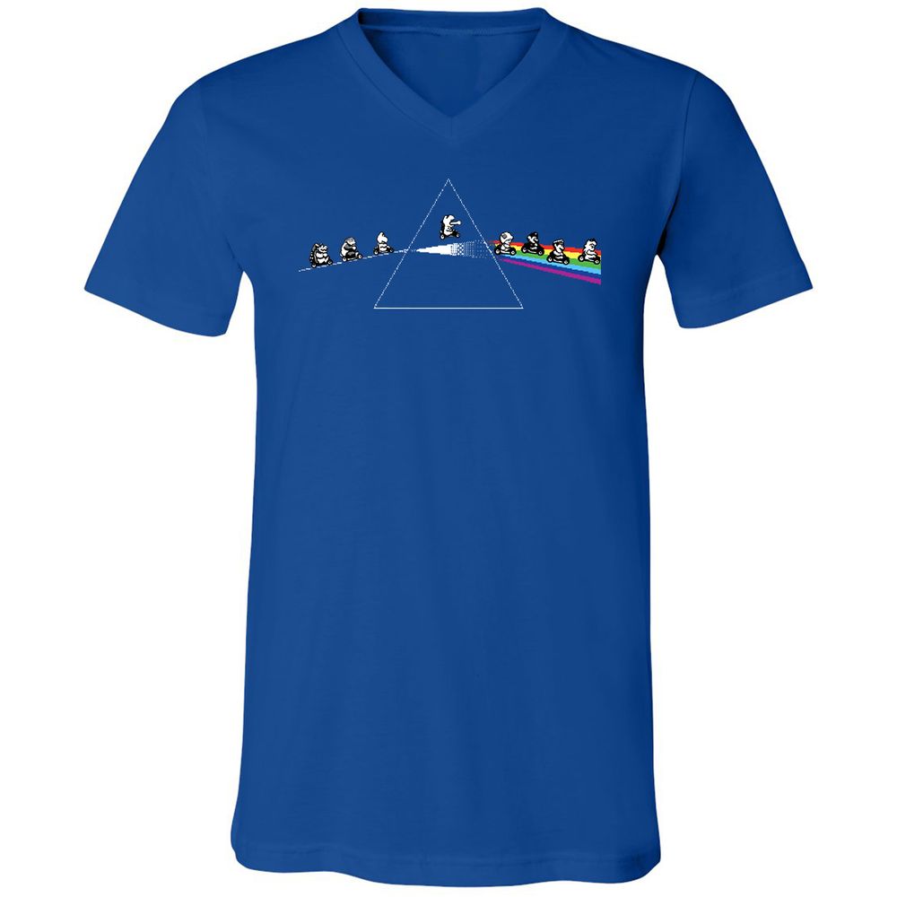 Unisex V-Neck T-Shirt - 6E3X2CED - True Royal - 4
