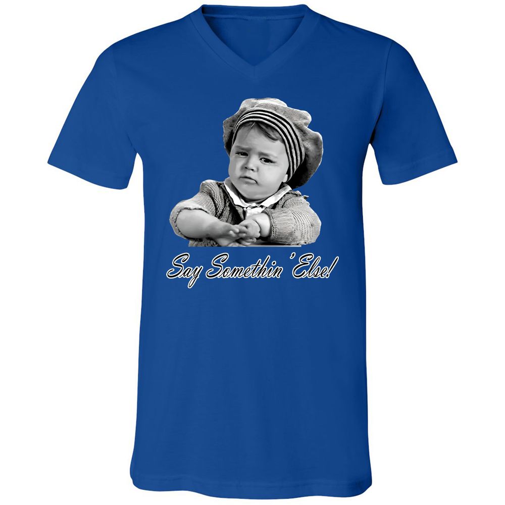 Unisex V-Neck T-Shirt - P1N87MQT - True Royal - 4