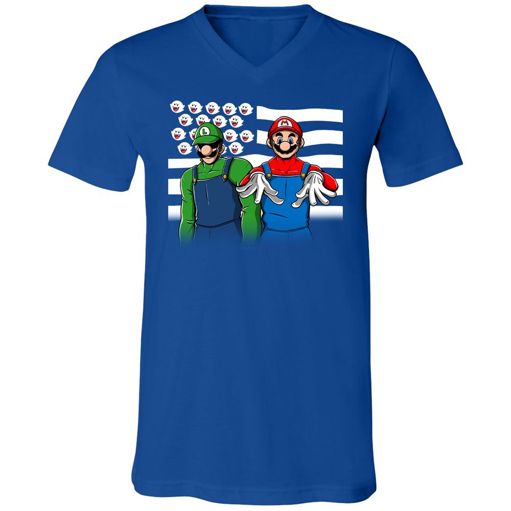 Unisex V-Neck T-Shirt - MG5DRRDX - True Royal - 4