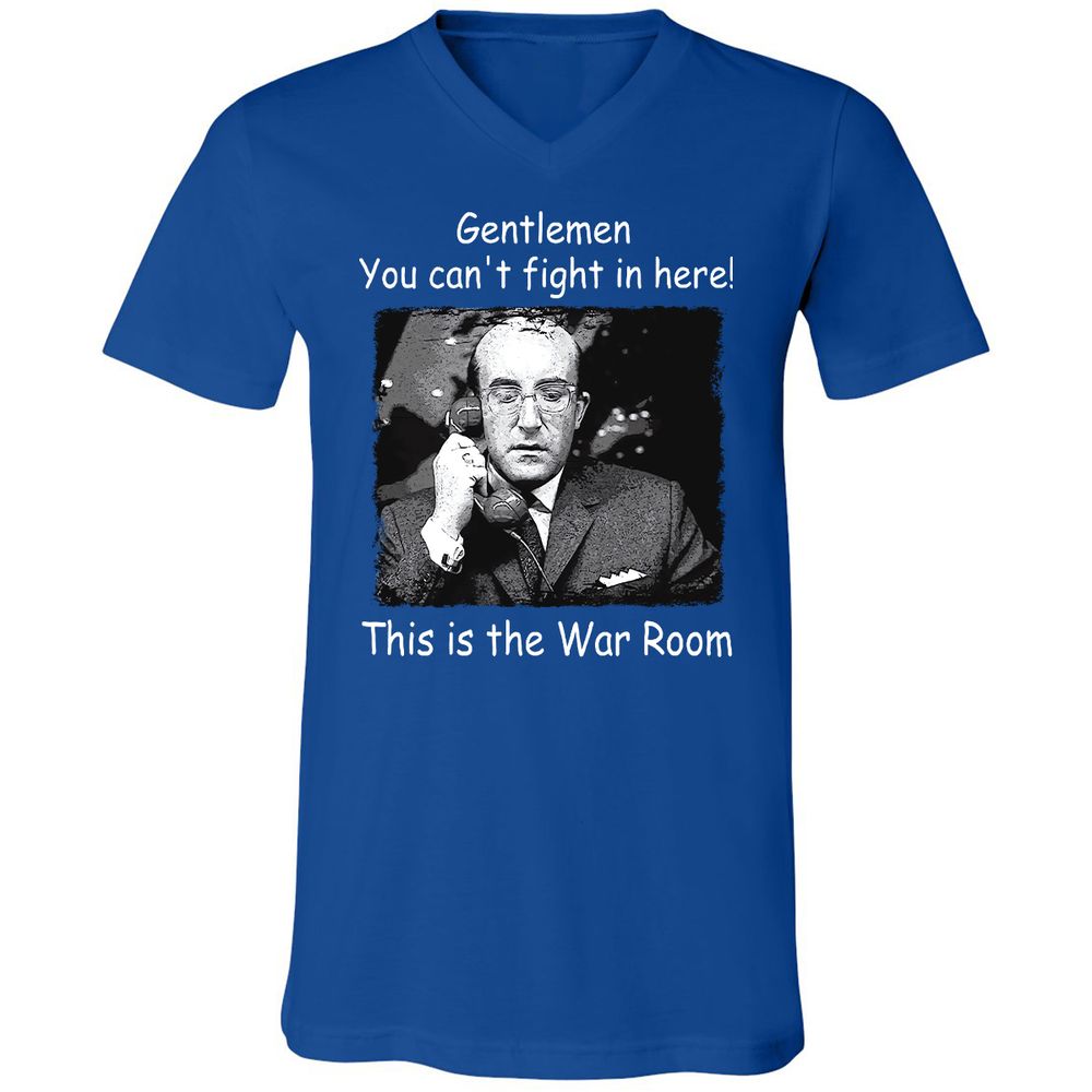 Unisex V-Neck T-Shirt - ZUH4Y8XN - True Royal - 4