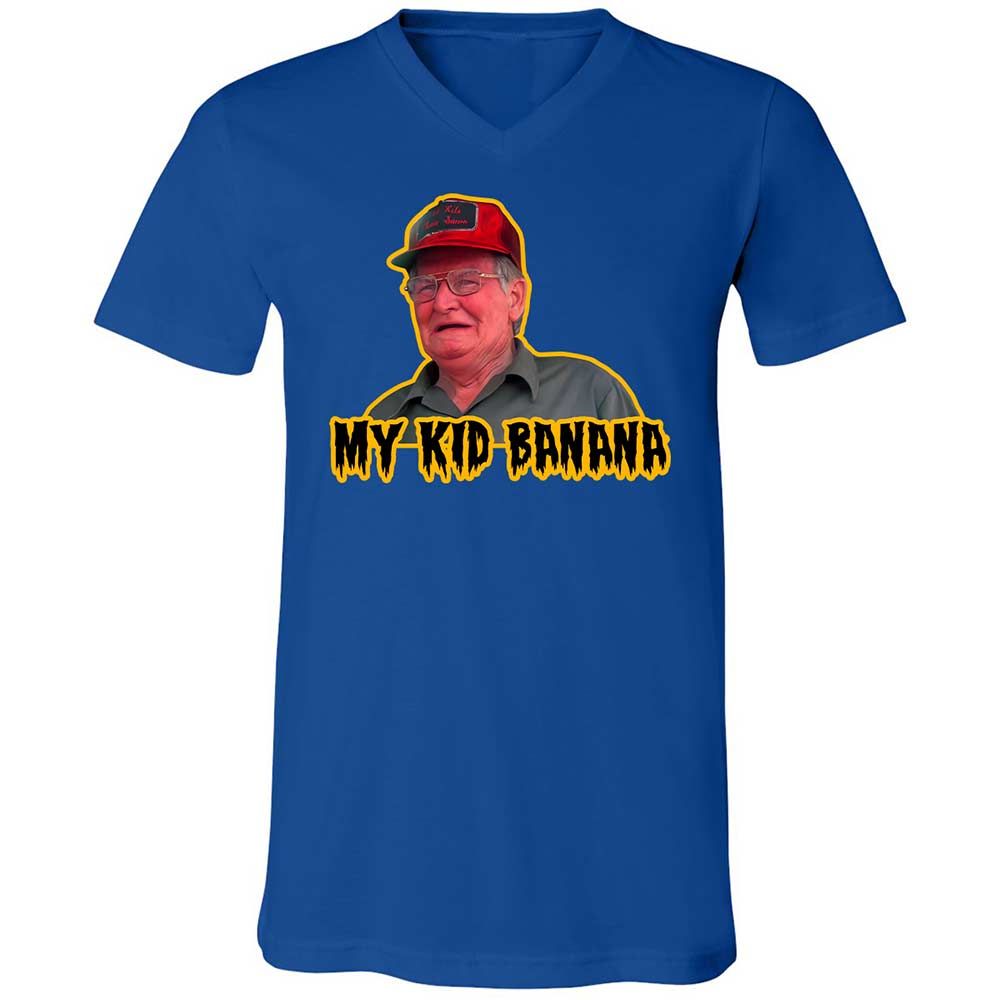 Unisex V-Neck T-Shirt - 1UWFVWZC - True Royal - 4
