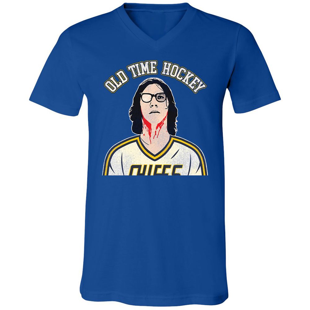Unisex V-Neck T-Shirt - Y2W9GMUV - True Royal - 4
