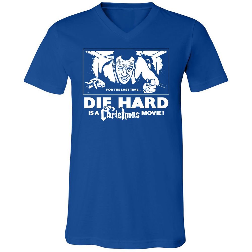 Unisex V-Neck T-Shirt - HDZBUXF8 - True Royal - 4