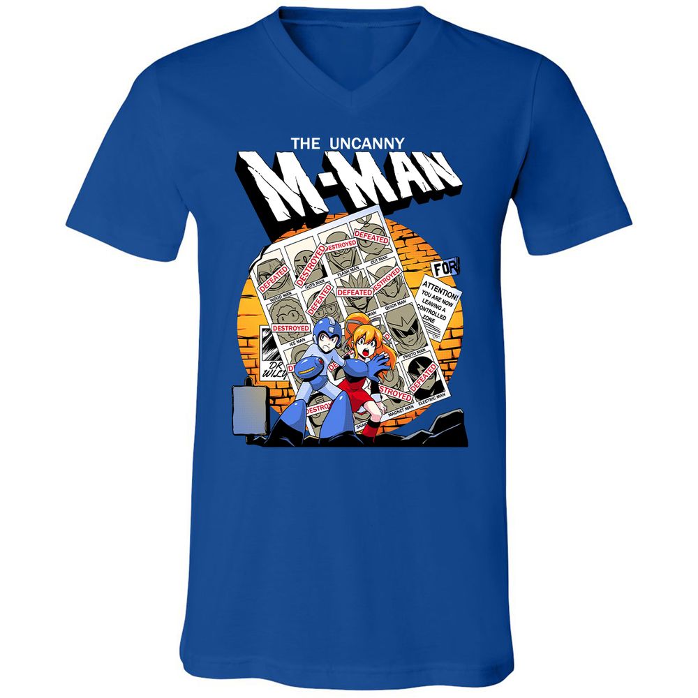 Unisex V-Neck T-Shirt - CC57RJ6V - True Royal - 4