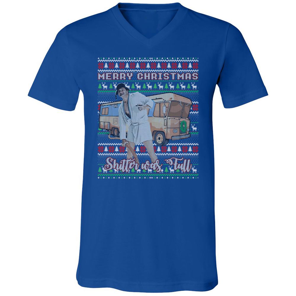 Unisex V-Neck T-Shirt - DX58ZCUD - True Royal - 4