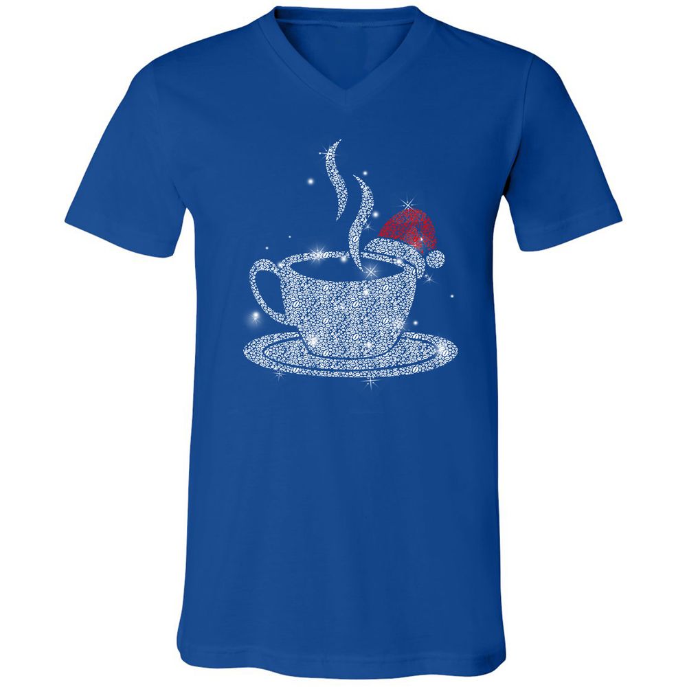 Unisex V-Neck T-Shirt - Y2JF5PGA - True Royal - 4