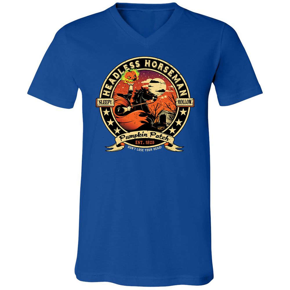 Unisex V-Neck T-Shirt - K6WETU45 - True Royal - 4