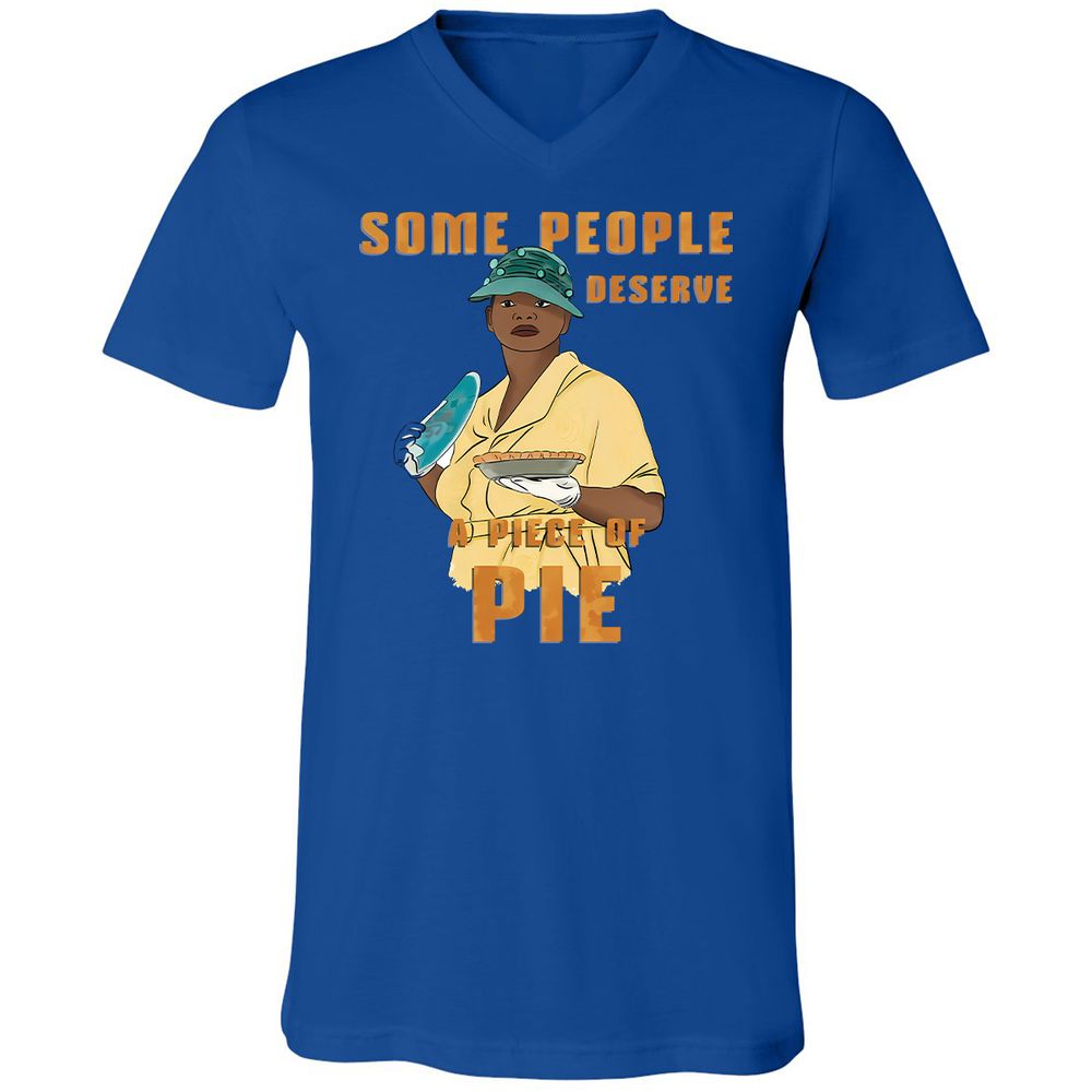 Unisex V-Neck T-Shirt - BX4E7P5U - True Royal - 4