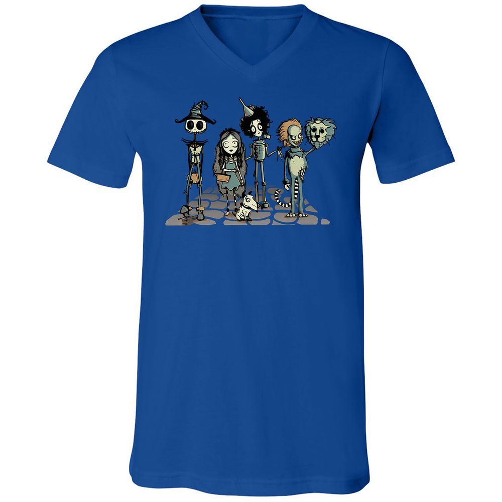 Unisex V-Neck T-Shirt - 99RSBFTE - True Royal - 4