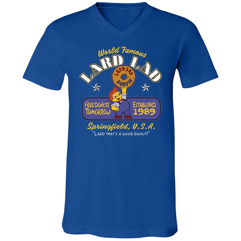 Unisex V-Neck T-Shirt - Y7LG7PQW - True Royal - 4