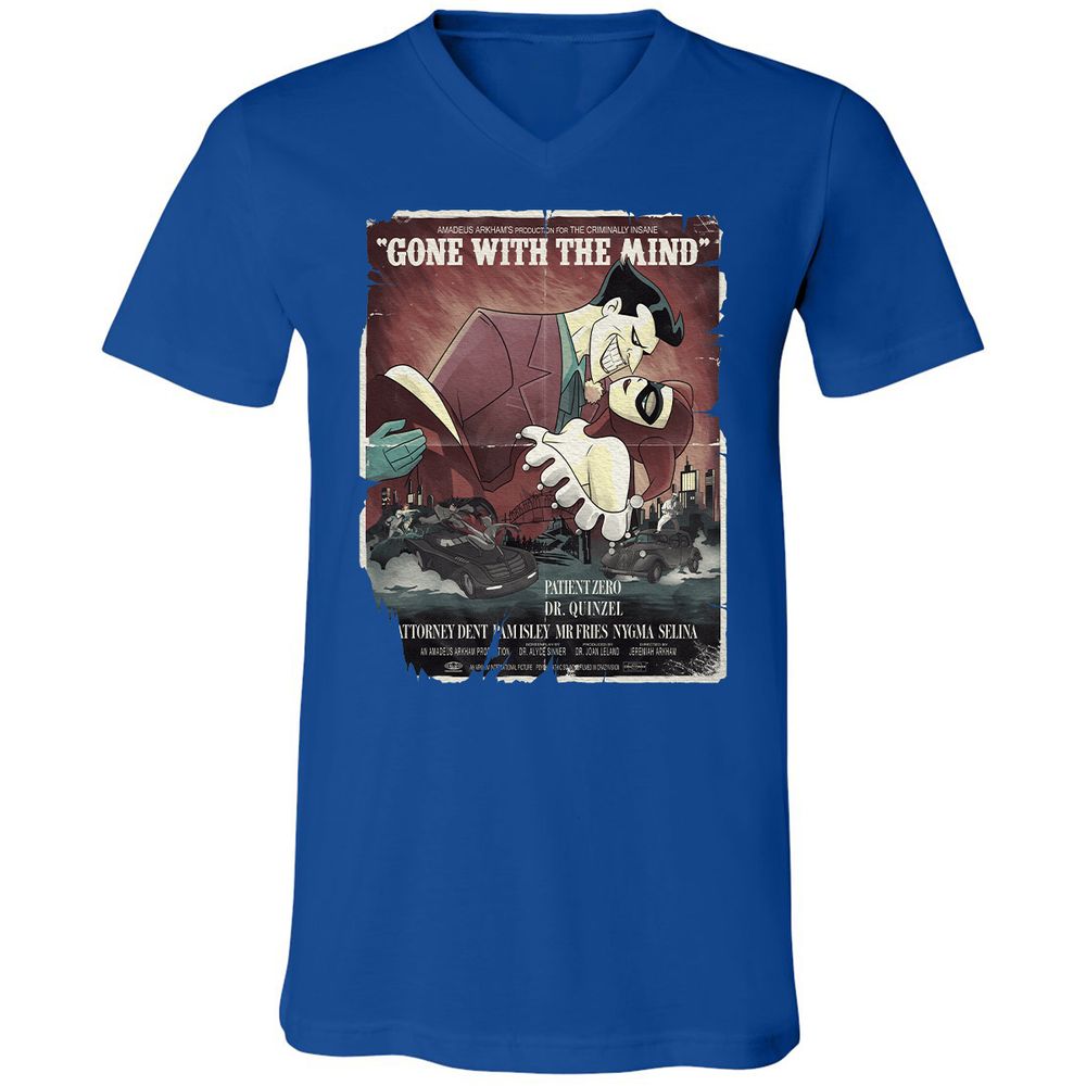 Unisex V-Neck T-Shirt - 7WCQK8PQ - True Royal - 4