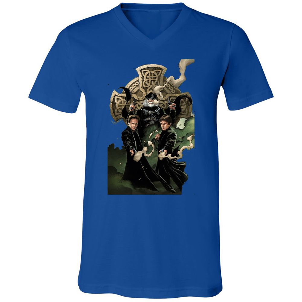 Unisex V-Neck T-Shirt - 6LBP9EX1 - True Royal - 4
