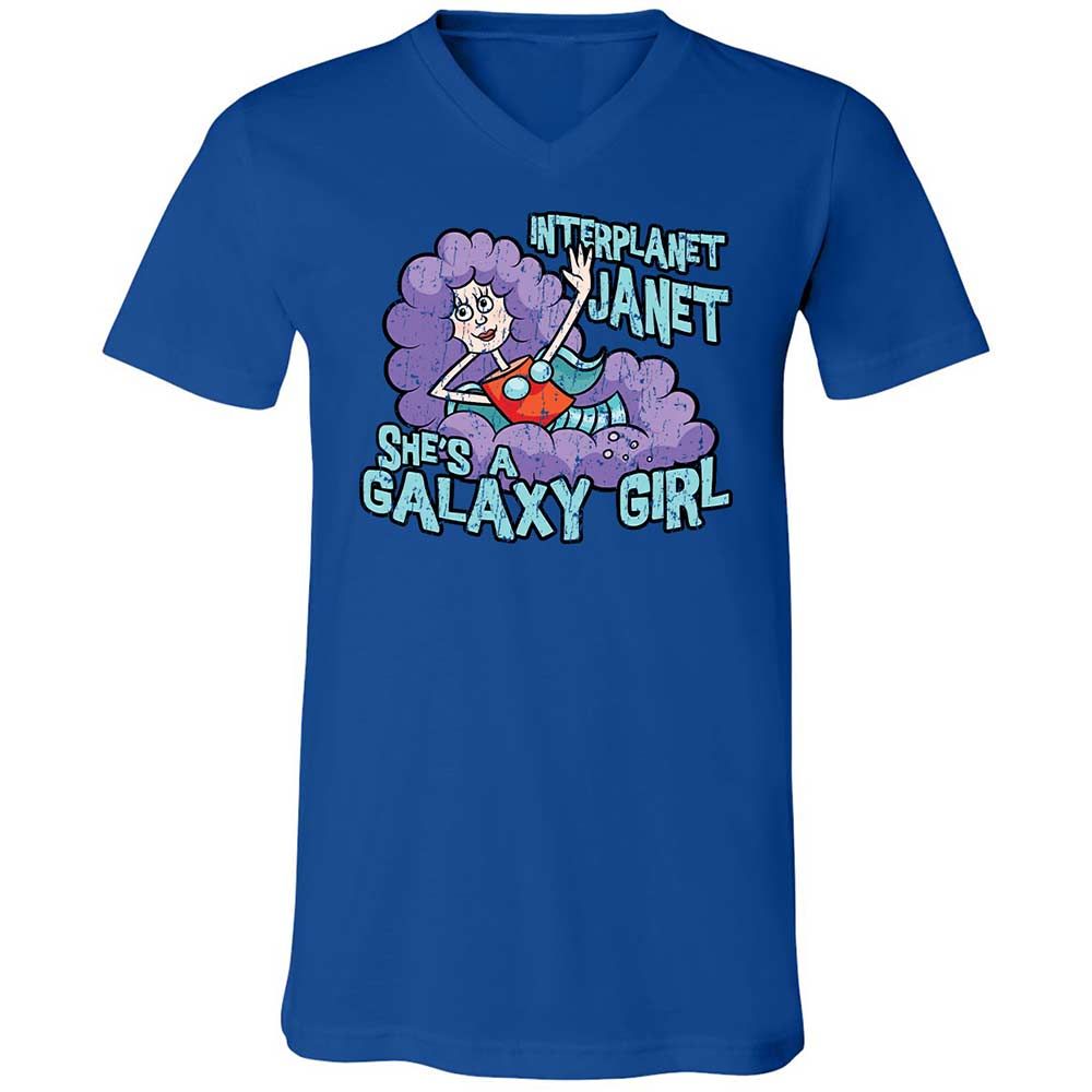 Unisex V-Neck T-Shirt - T5T3RW7Y - True Royal - 4