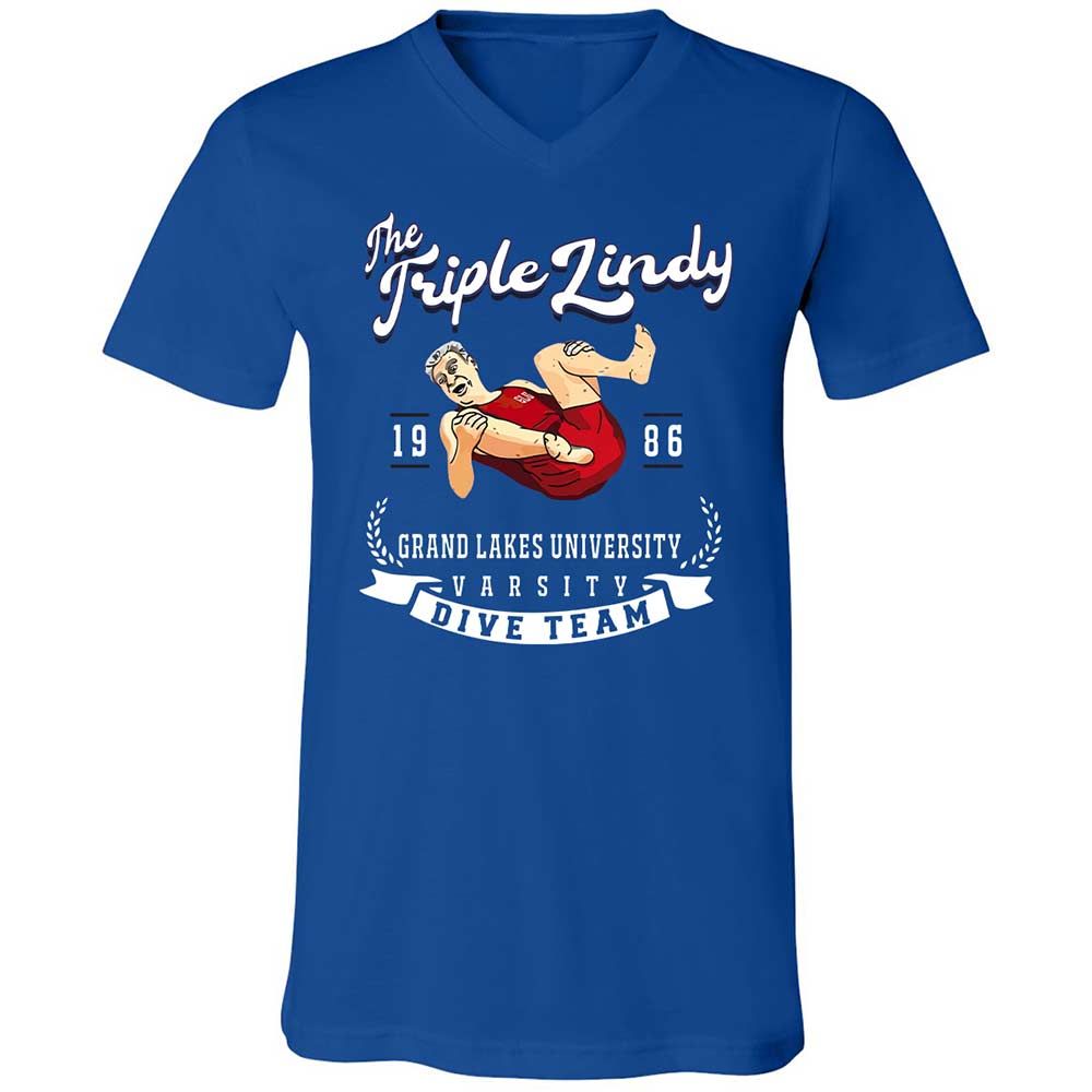 Unisex V-Neck T-Shirt - 1HWJC22T - True Royal - 4