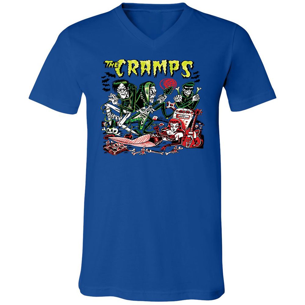 Unisex V-Neck T-Shirt - WWWDJ2NV - True Royal - 4