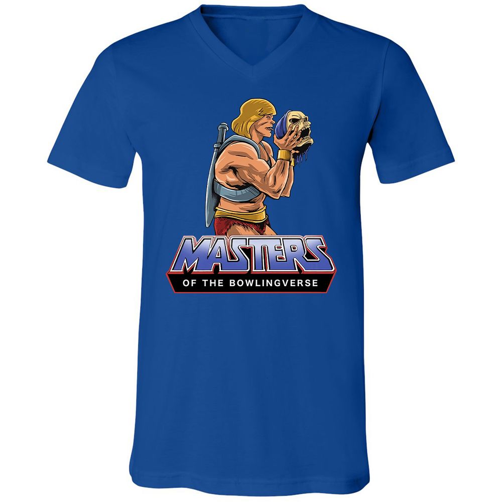 Unisex V-Neck T-Shirt - GCD8FN2L - True Royal - 4