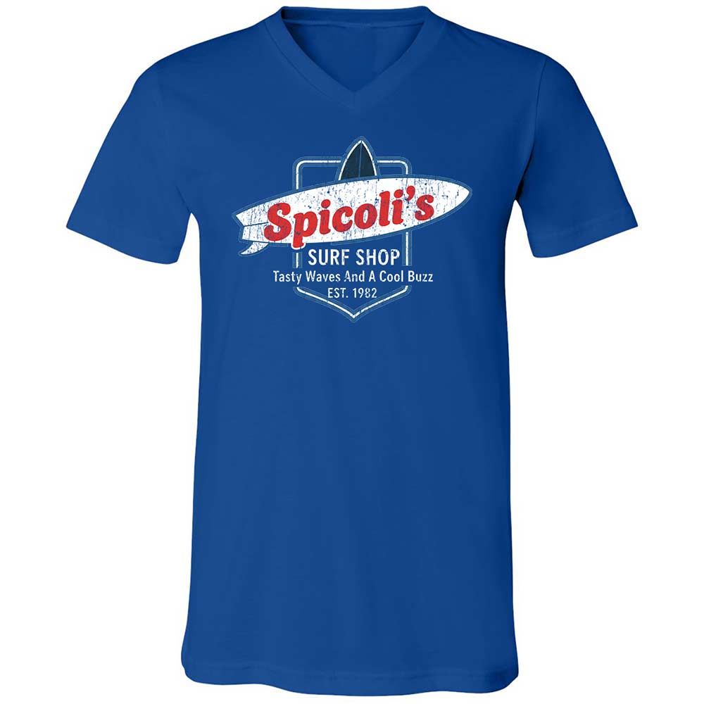 Unisex V-Neck T-Shirt - E256LVWT - True Royal - 4