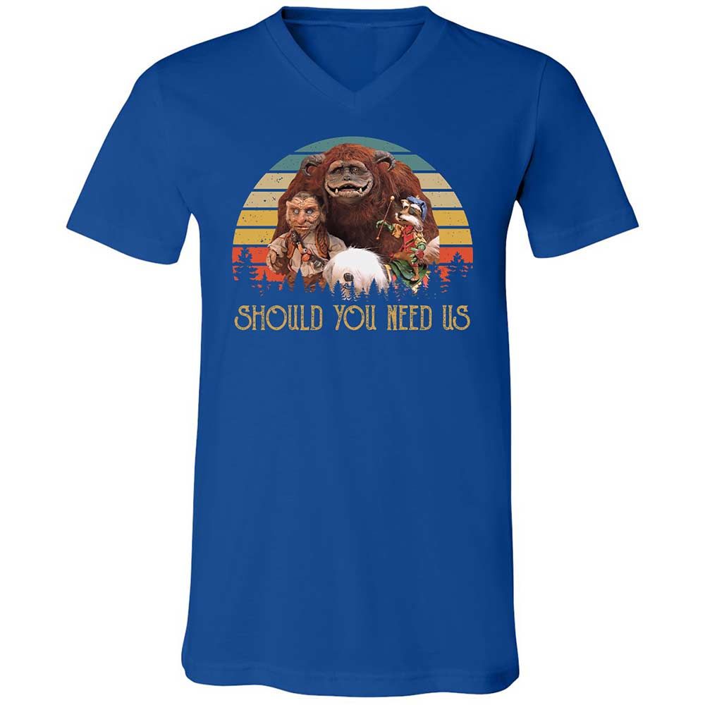 Unisex V-Neck T-Shirt - VUWUT3XR - True Royal - 4