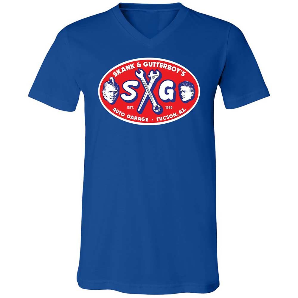 Unisex V-Neck T-Shirt - JSTFP5UX - True Royal - 4