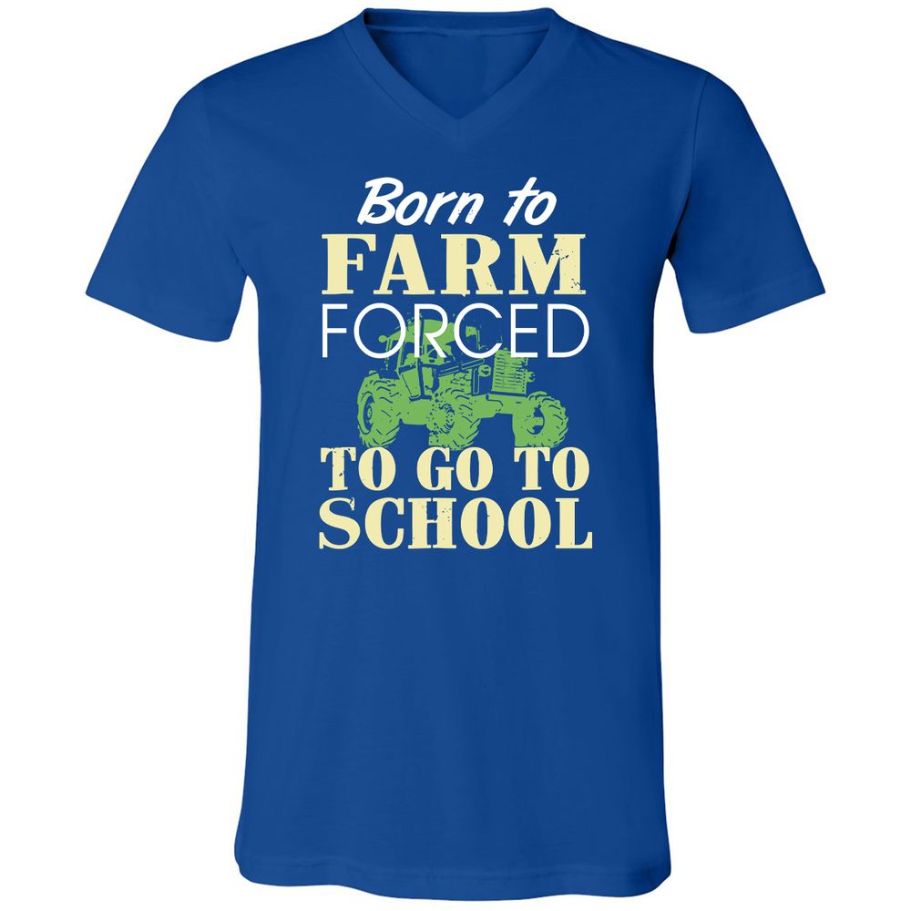 Unisex V-Neck T-Shirt - Z6YABT49 - True Royal - 4