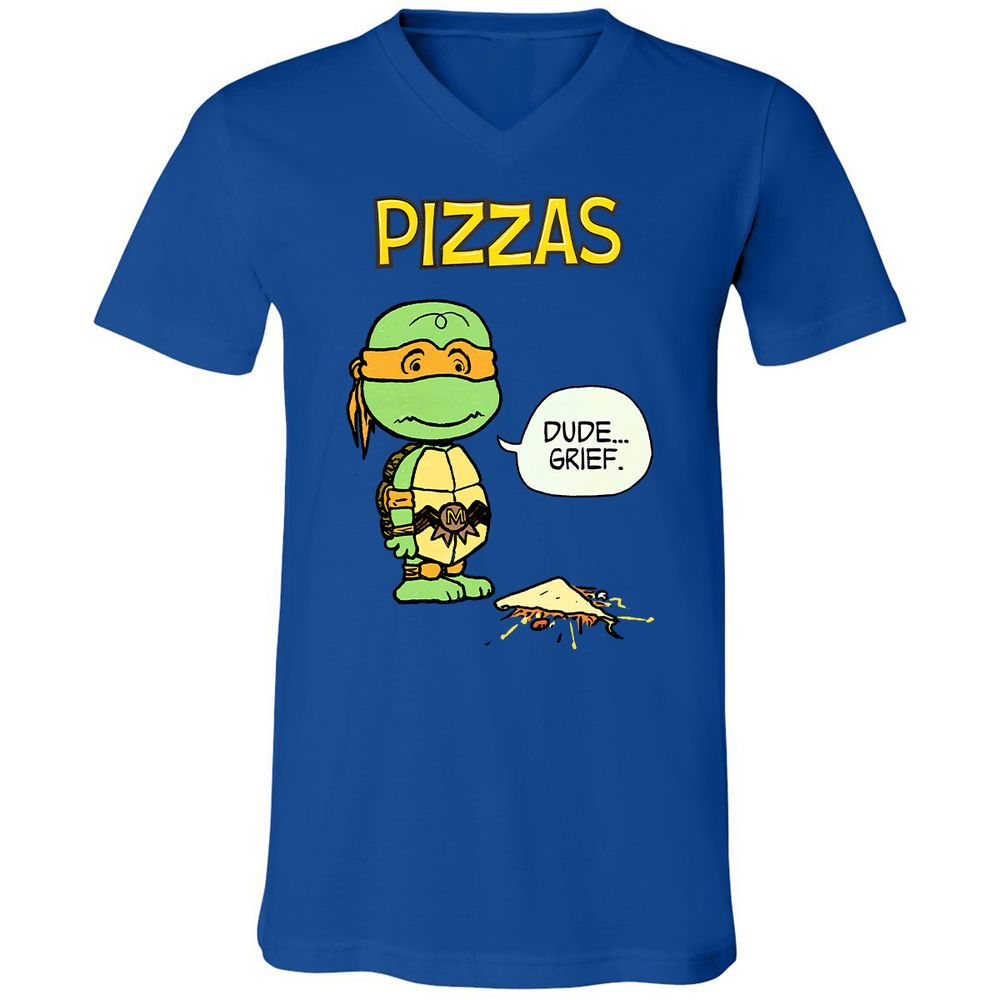 Unisex V-Neck T-Shirt - MZJSLK2X - True Royal - 4