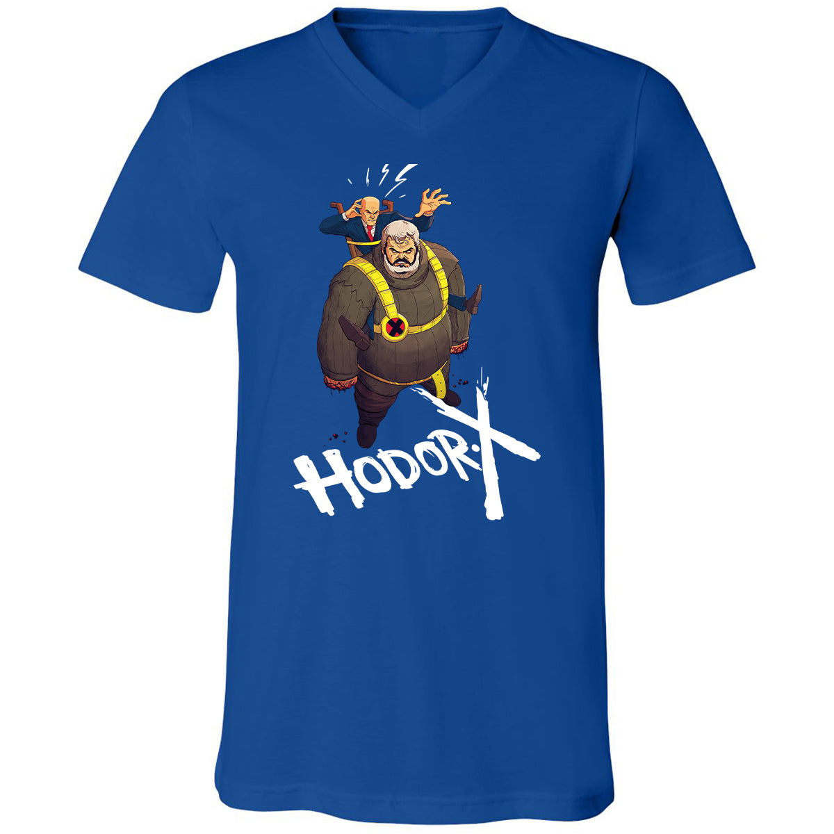 Unisex V-Neck T-Shirt - PQQHWXBV - True Royal - 4