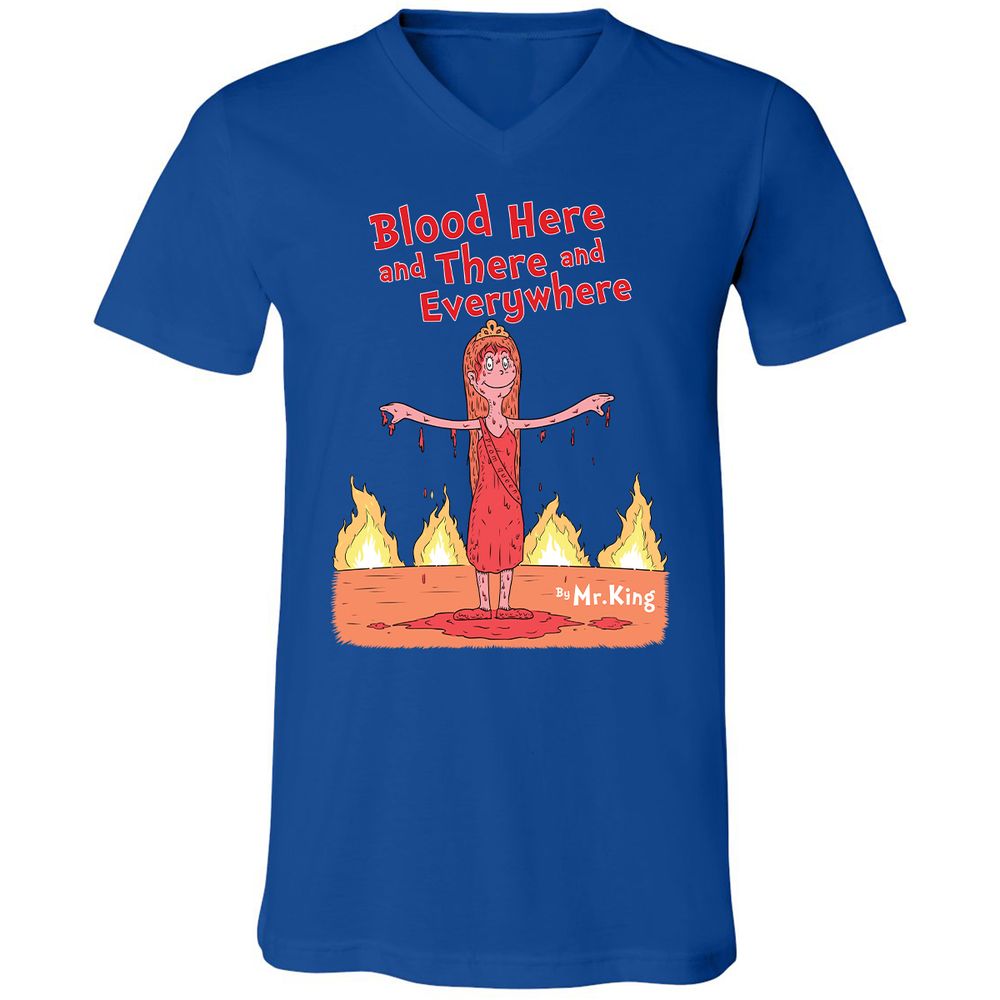 Unisex V-Neck T-Shirt - 1A67A2YN - True Royal - 4