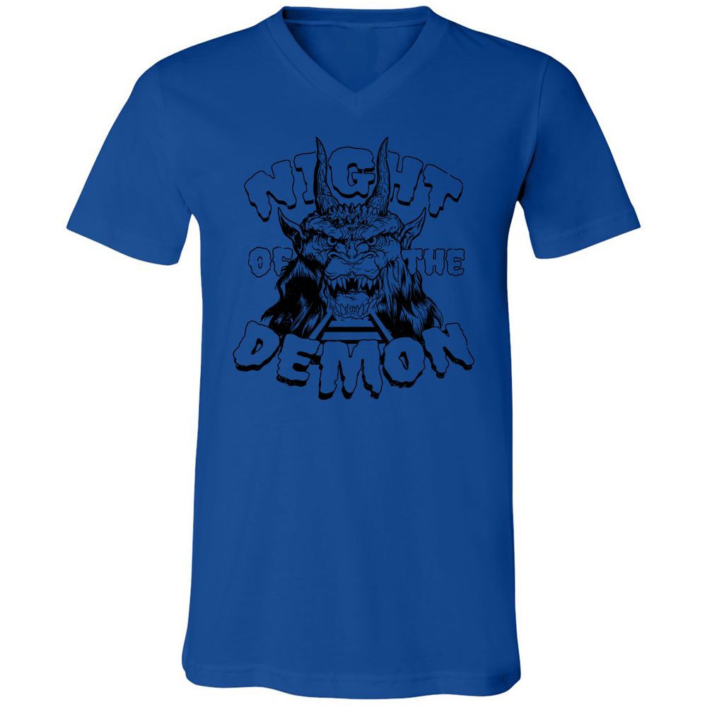 Unisex V-Neck T-Shirt - B6MJF9XZ - True Royal - 4