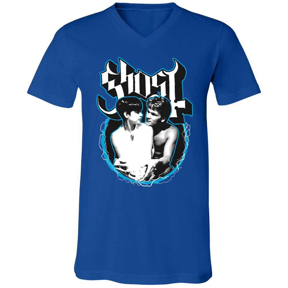 Unisex V-Neck T-Shirt - 5HHKQUC7 - True Royal - 4