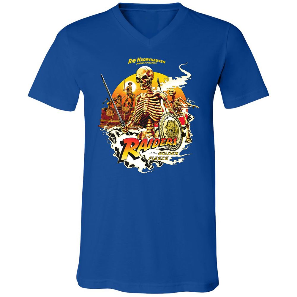 Unisex V-Neck T-Shirt - W55S8R8G - True Royal - 4