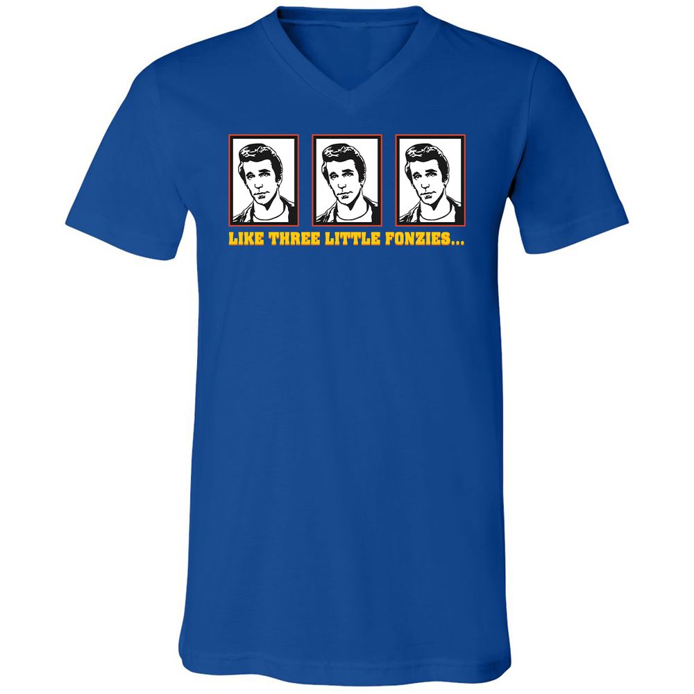 Unisex V-Neck T-Shirt - 62GSQDCQ - True Royal - 4
