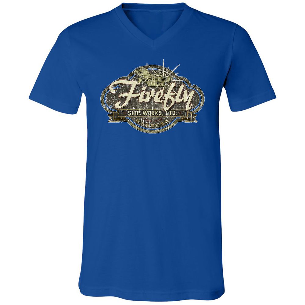 Unisex V-Neck T-Shirt - V816REAA - True Royal - 4