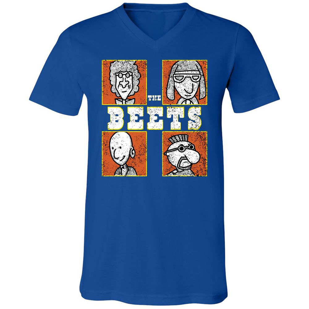 Unisex V-Neck T-Shirt - DE939491 - True Royal - 4