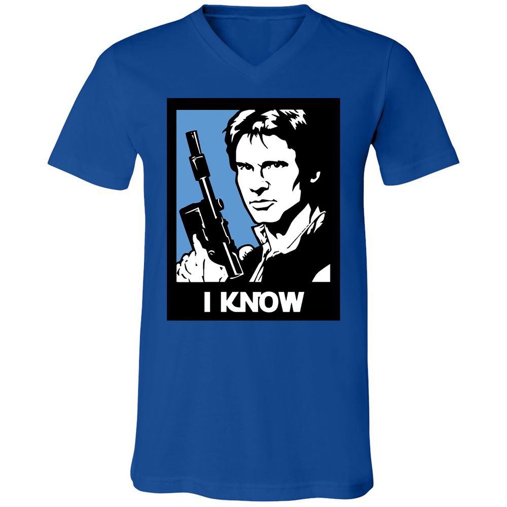 Unisex V-Neck T-Shirt - MUECGM5N - True Royal - 4