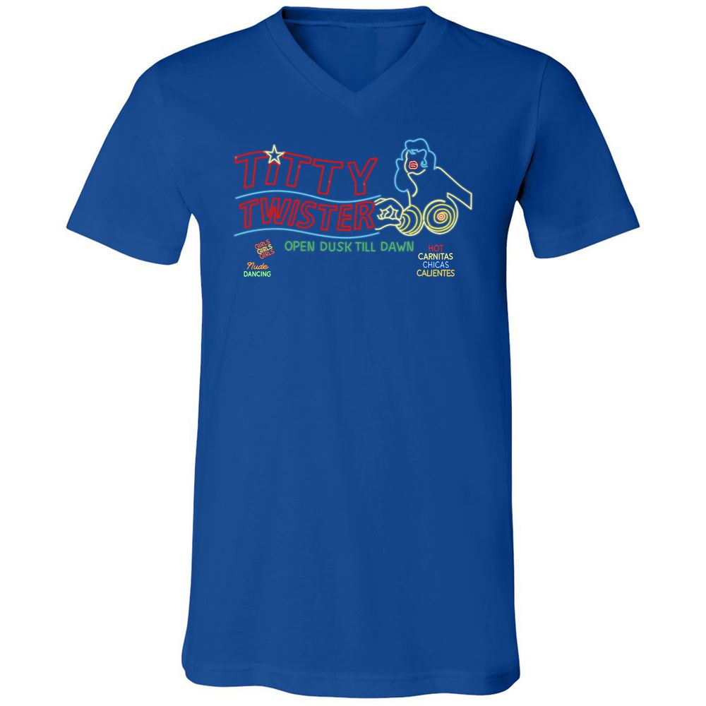 Unisex V-Neck T-Shirt - C4A3BBA9 - True Royal - 4