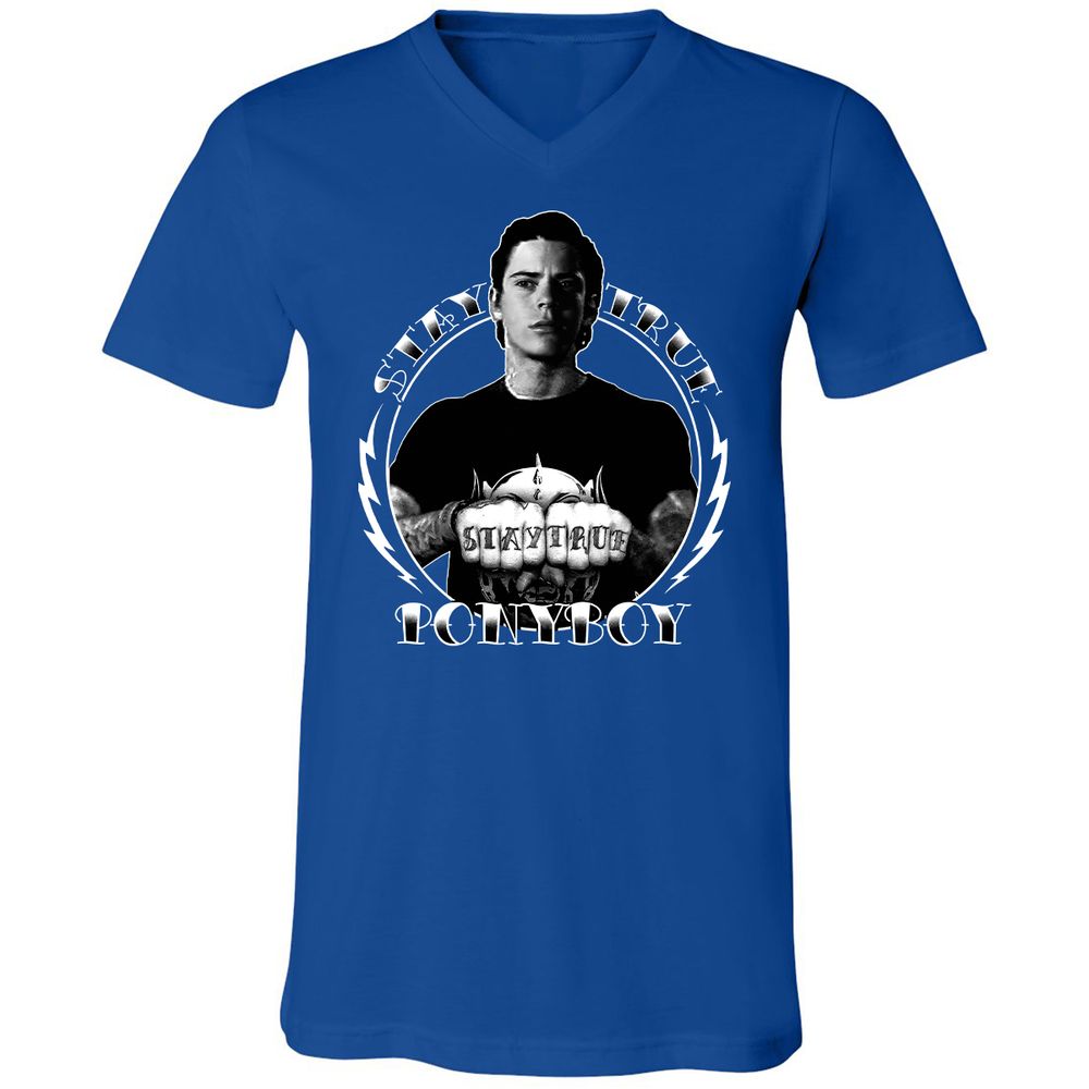 Unisex V-Neck T-Shirt - VDPX45DT - True Royal - 4