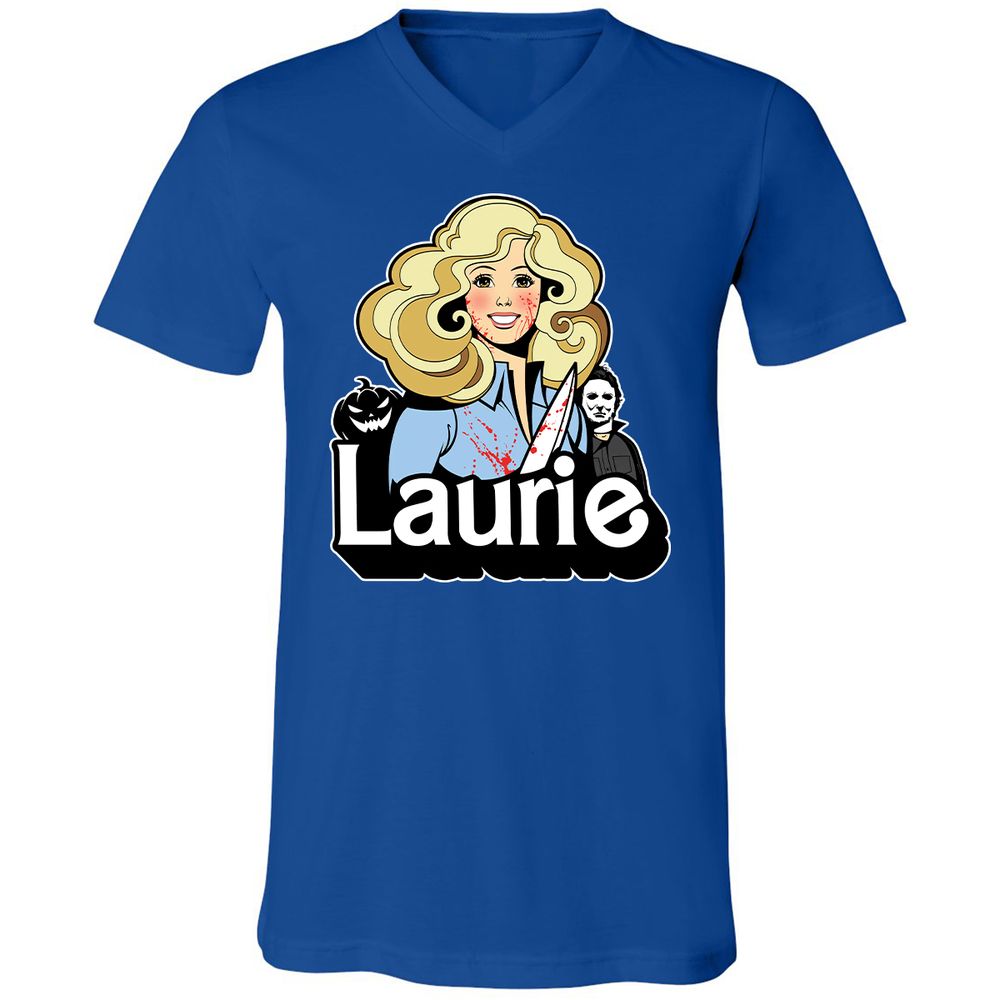 Unisex V-Neck T-Shirt - 766PA43V - True Royal - 4