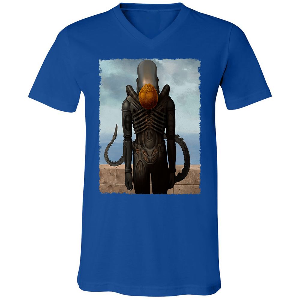 Unisex V-Neck T-Shirt - 46B89TEU - True Royal - 4