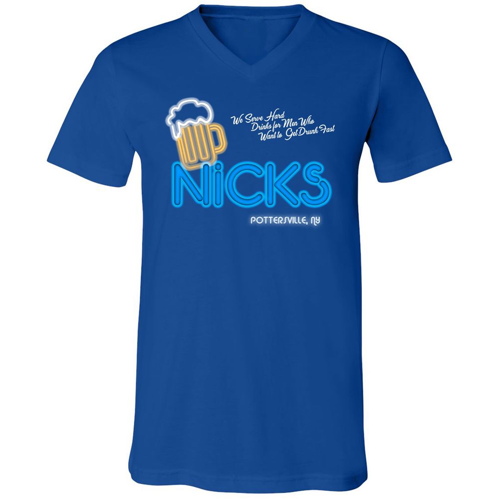 Unisex V-Neck T-Shirt - 6QKXNHTC - True Royal - 4