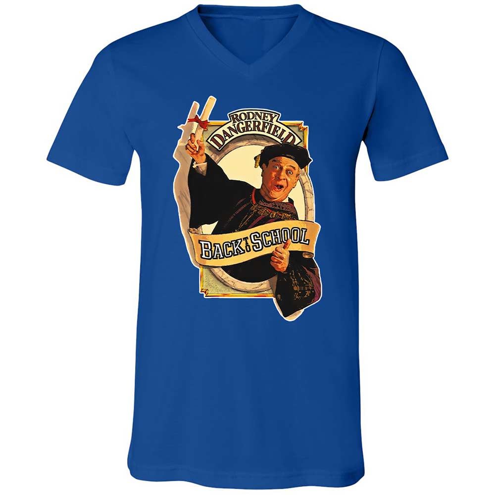 Unisex V-Neck T-Shirt - V89X2FHV - True Royal - 4