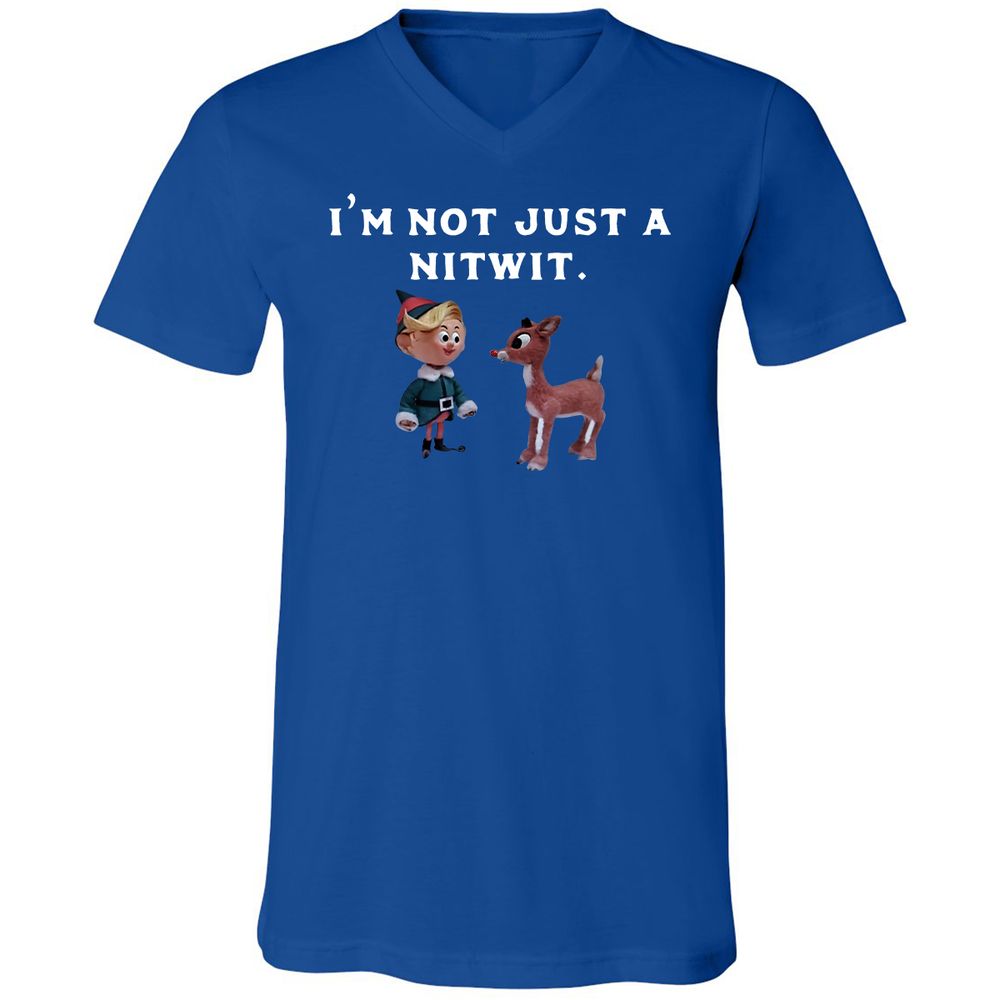 Unisex V-Neck T-Shirt - DPNMDE54 - True Royal - 4