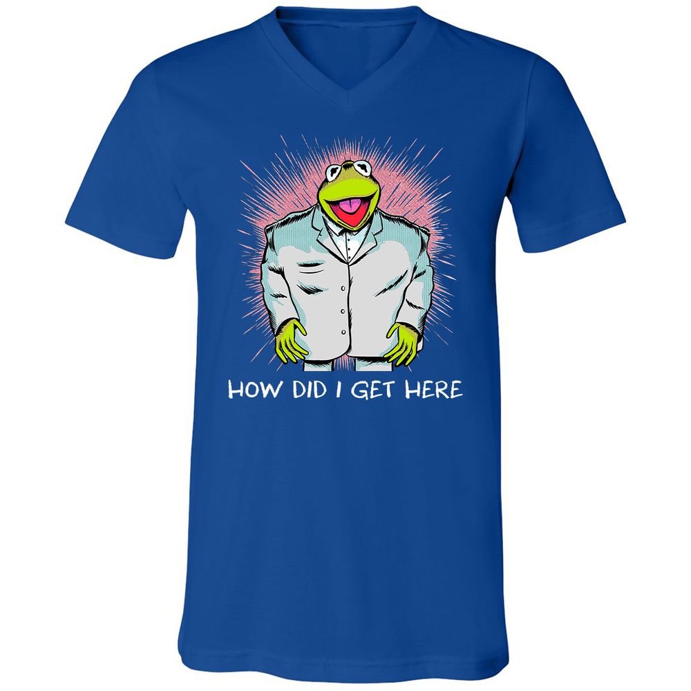 Unisex V-Neck T-Shirt - RMLZ74XY - True Royal - 4