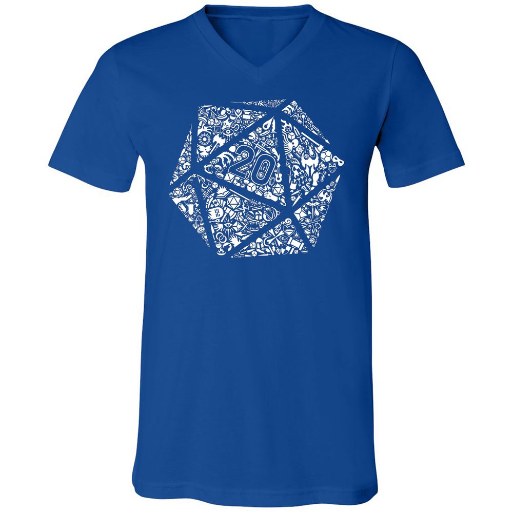 Unisex V-Neck T-Shirt - A91VEZJ4 - True Royal - 4