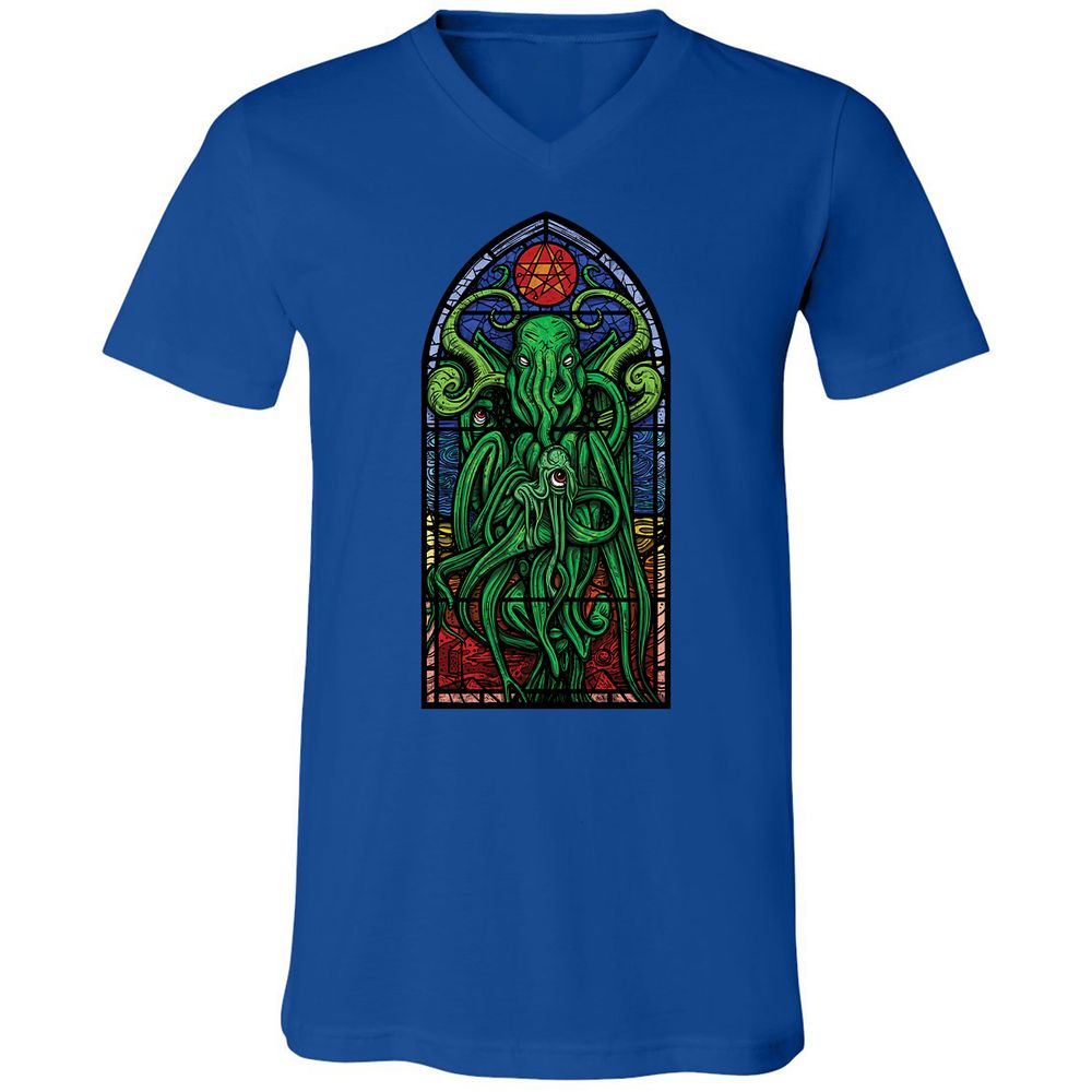Unisex V-Neck T-Shirt - TWE2ZB68 - True Royal - 4
