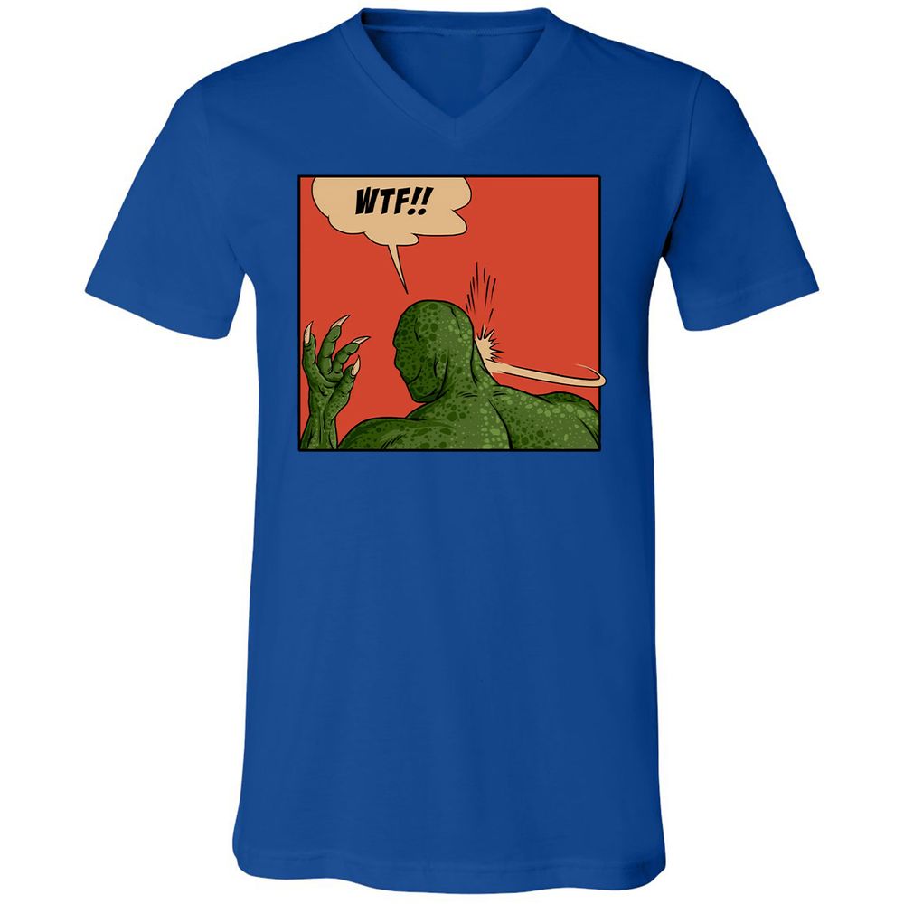 Unisex V-Neck T-Shirt - UXC267KC - True Royal - 4