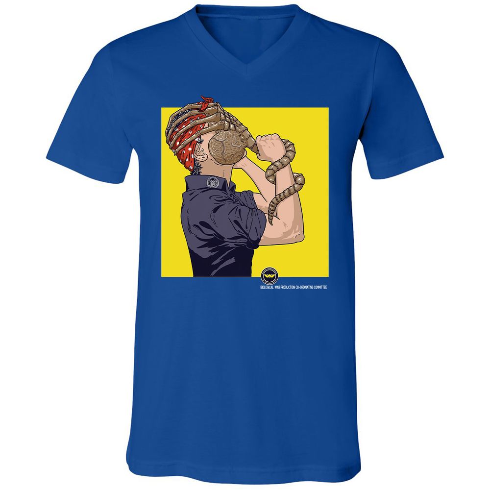 Unisex V-Neck T-Shirt - 2SHD2C9N - True Royal - 4