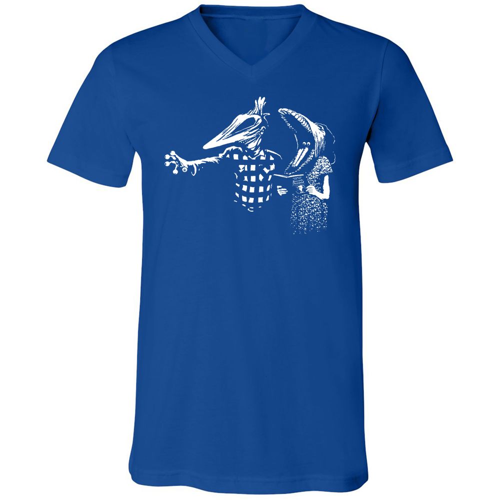 Unisex V-Neck T-Shirt - SG2VW966 - True Royal - 4