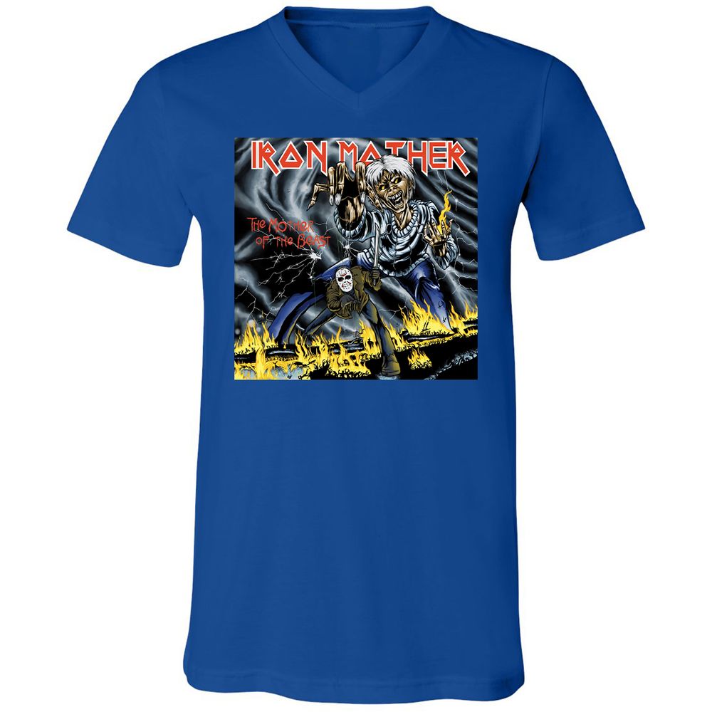 Unisex V-Neck T-Shirt - ZGKGPL7P - True Royal - 4