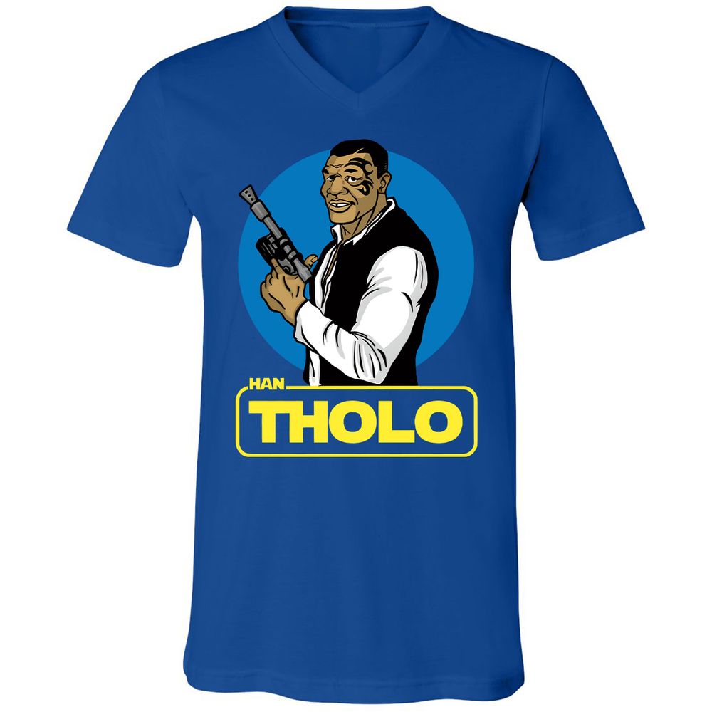 Unisex V-Neck T-Shirt - 674SR69E - True Royal - 4