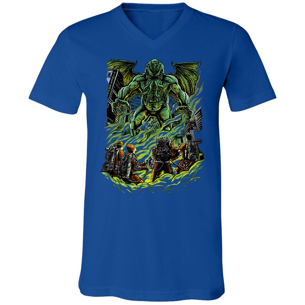 Unisex V-Neck T-Shirt - U43HSAM4 - True Royal - 4